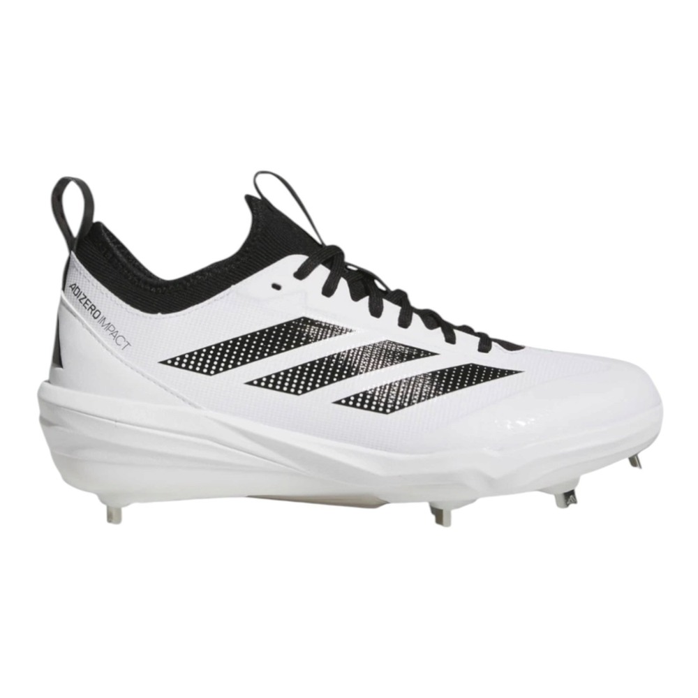 Adidas Adizero Impact 2.0 Cloud White Black Baseball Cleats JH6732 Men Size 9.5